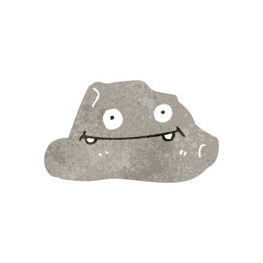 Retro karikatür kaya