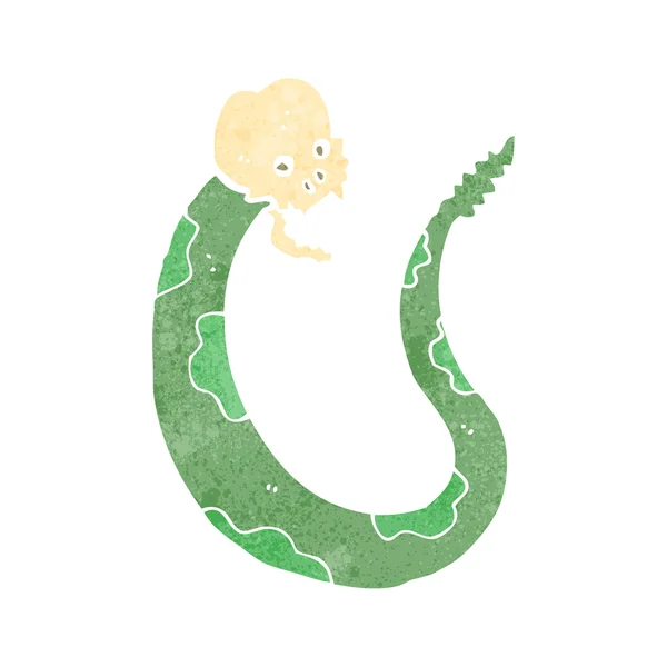 Retro kreskówka upiorny węża — Wektor stockowy