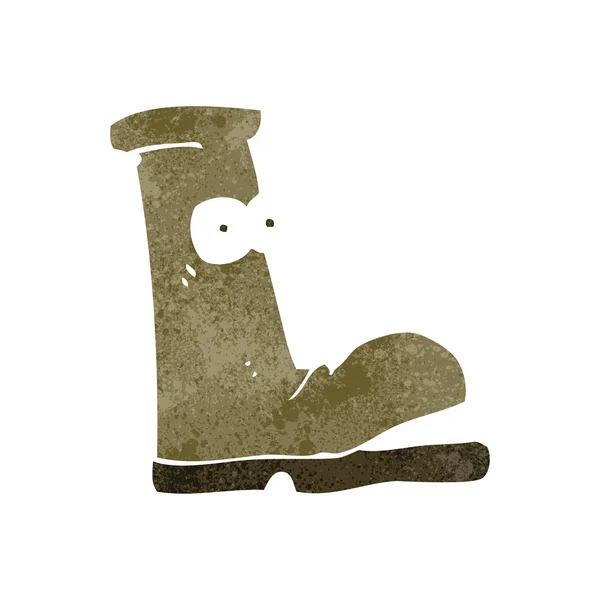 Retro kreslený staré boty — Stockový vektor