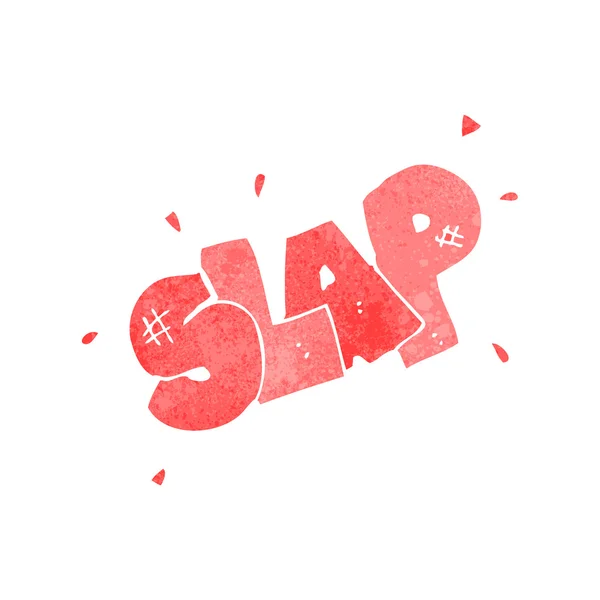 Retro cartoon slap symbol — Stock Vector