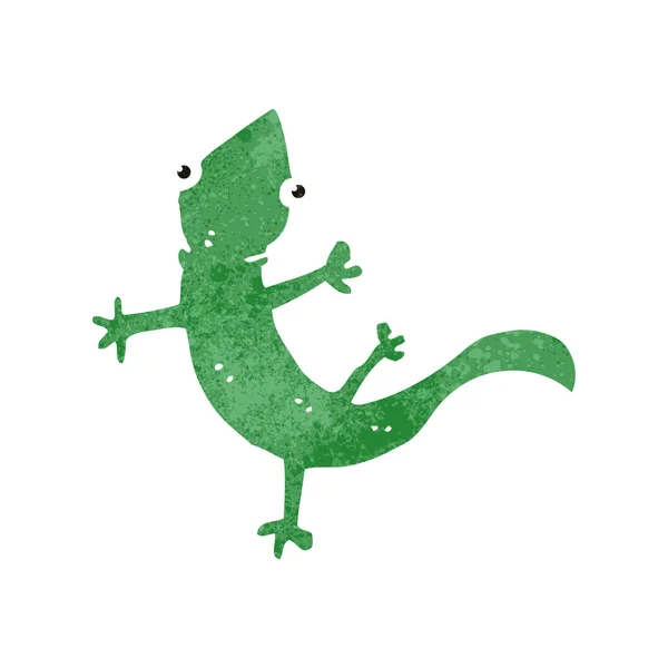 Lagarto de dibujos animados retro — Archivo Imágenes Vectoriales