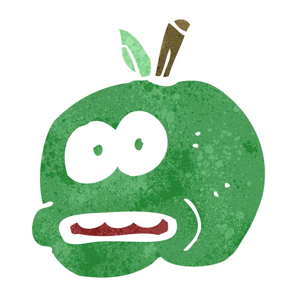 复古卡通苹果 — 图库矢量图片