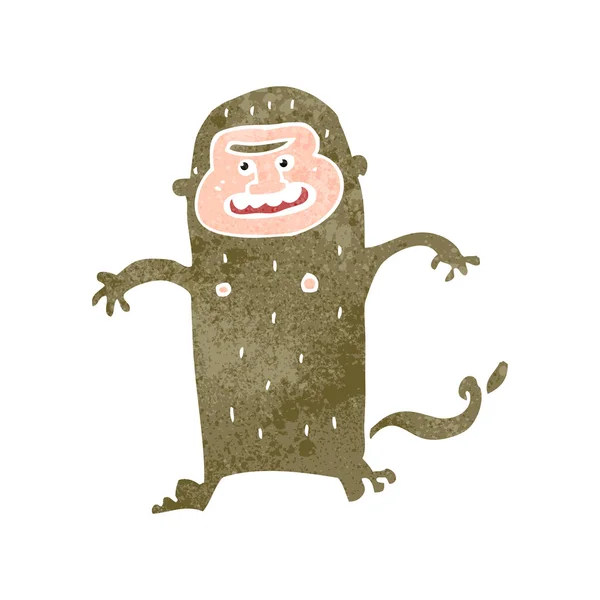 レトロな漫画変な猿 — ストックベクタ