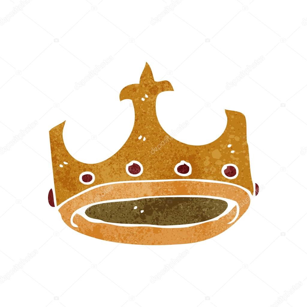 Retro cartoon crown — Stock Vector © lineartestpilot 29158177