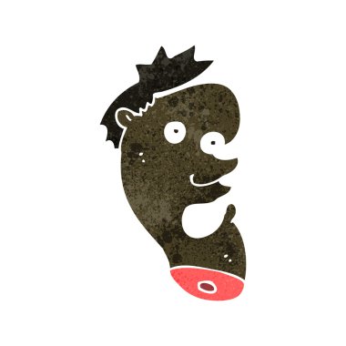 Retro karikatür mutant kafa