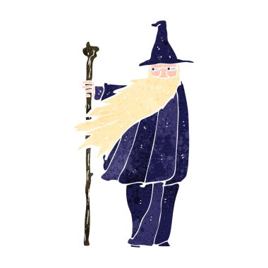 Retro çizgi film Sihirbazı