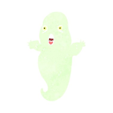 Retro cartoon ghost