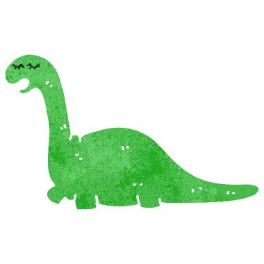 Retro karikatür dinozor