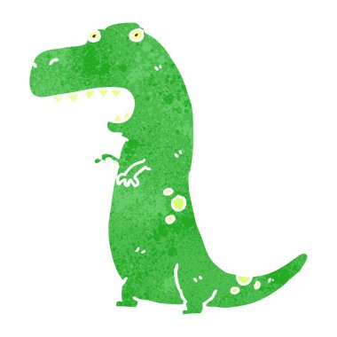 Retro karikatür dinozor