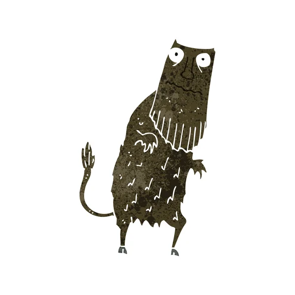 Retro kreslený lesní příšera — Stockový vektor