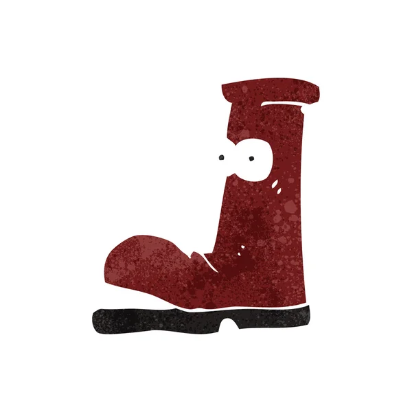 Retro Cartoon Gummistiefel — Stockvektor