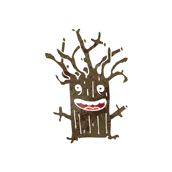 Stump cartoon | Tree stump cartoon character — Stock Vector