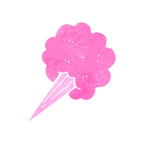 Retro kreslený komiks růžové výbuch symbol — Stockový vektor