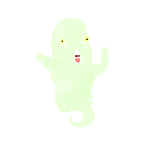 Retro cartoon ghost — Stock Vector