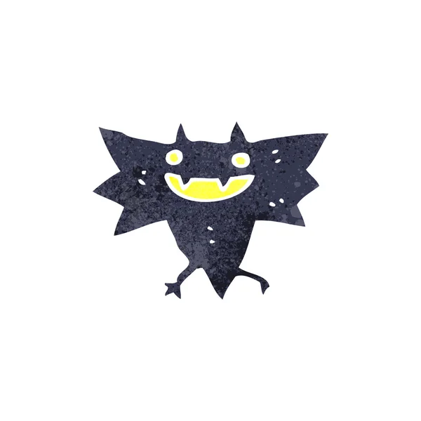 Retro cartoon spooky bat — Stock Vector