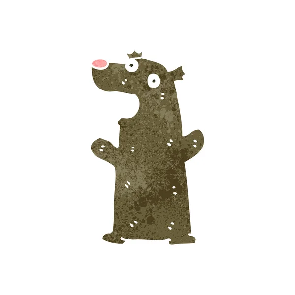Retro cartone animato castoro — Vettoriale Stock