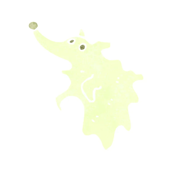 Fantôme de dessin animé rétro d'un chien — Image vectorielle