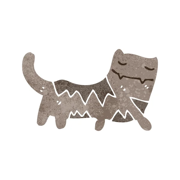 Funny kočka retro kreslený — Stockový vektor