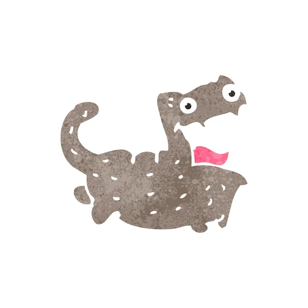 Funny kočka retro kreslený — Stockový vektor