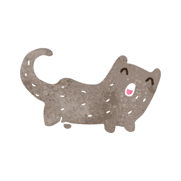 Смішний кіт ретро мультфільм — стоковий вектор