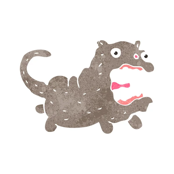面白い猫レトロ漫画 — ストックベクタ