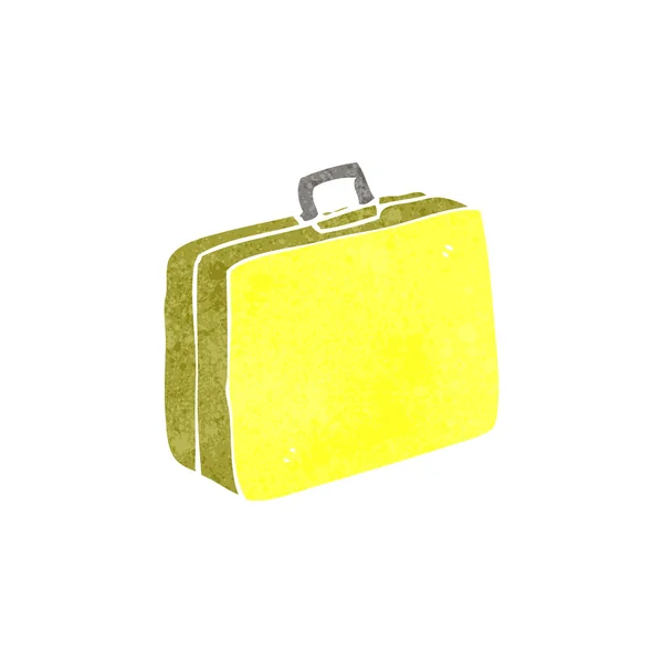 Retro kreslený kufr — Stockový vektor