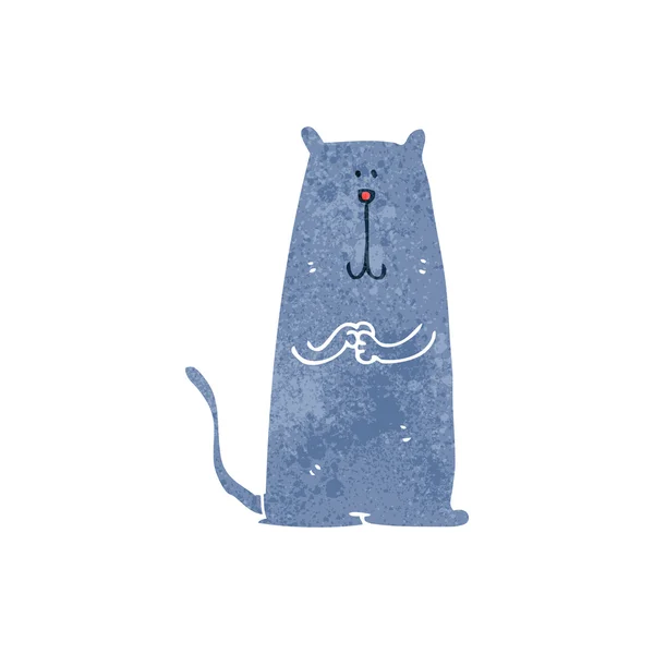 Heureux chat dessin animé — Image vectorielle