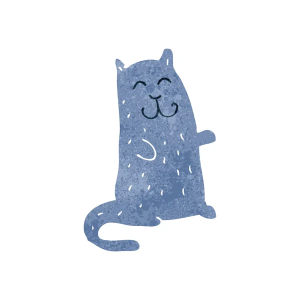 幸せな漫画猫 — ストックベクタ