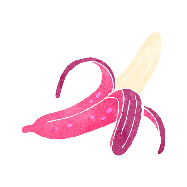 レトロな漫画ピンクのバナナ — ストックベクタ