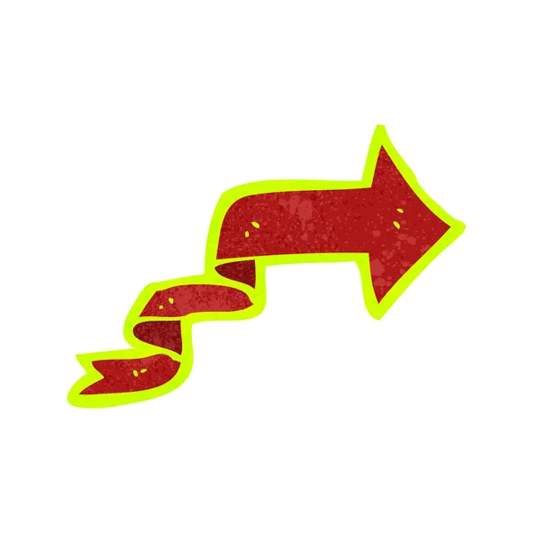 Cartoon glowing arrow — Stock Vector