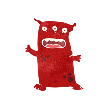 canavar retro çizgi film