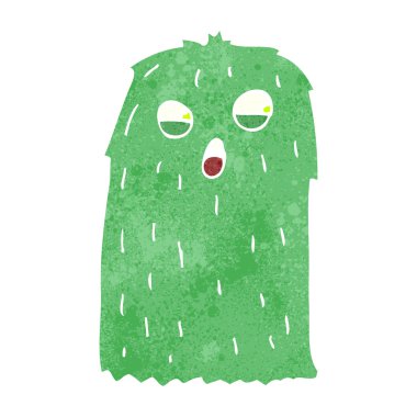 Retro karikatür canavar