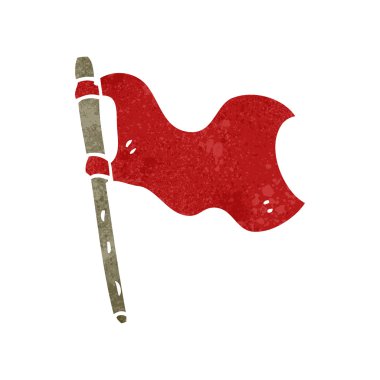 karikatür kırmızı bayrak