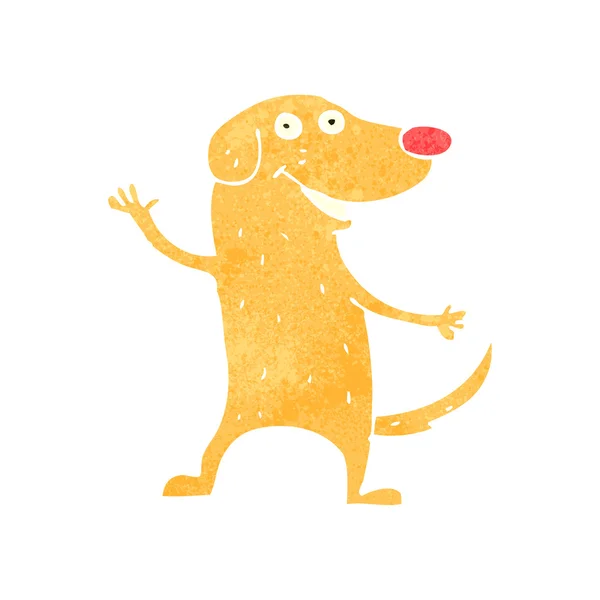 Dessin animé chien heureux — Image vectorielle