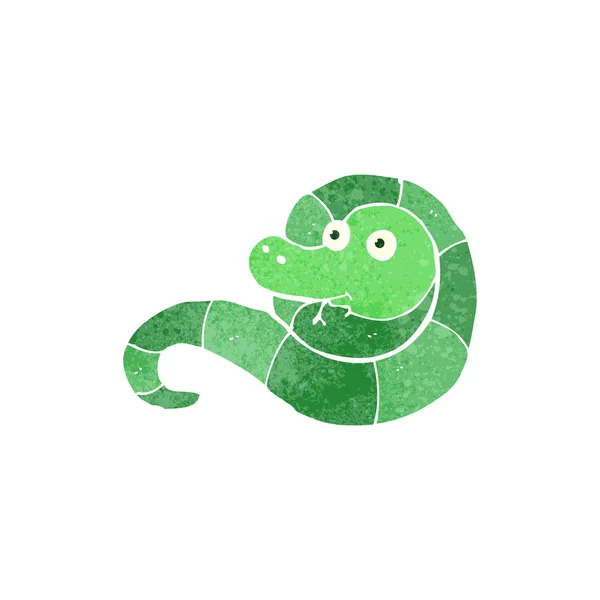 Serpiente de dibujos animados retro — Archivo Imágenes Vectoriales