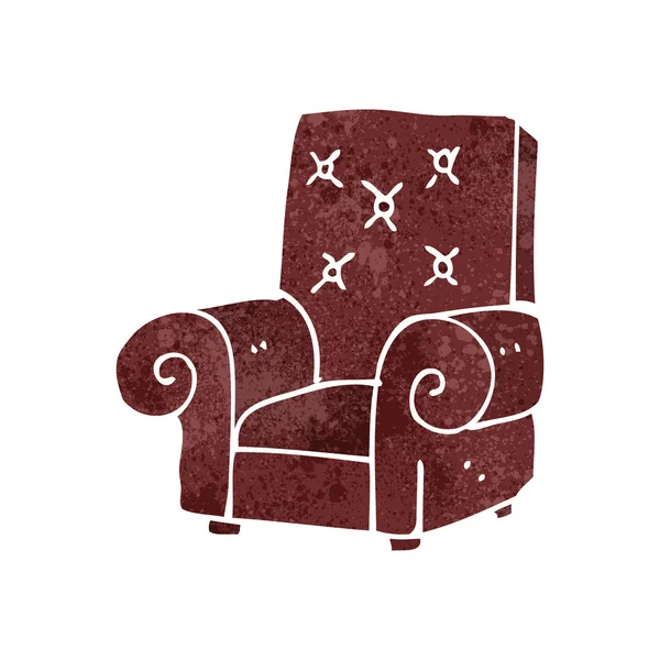 Ретро-мультяшное кресло — стоковый вектор