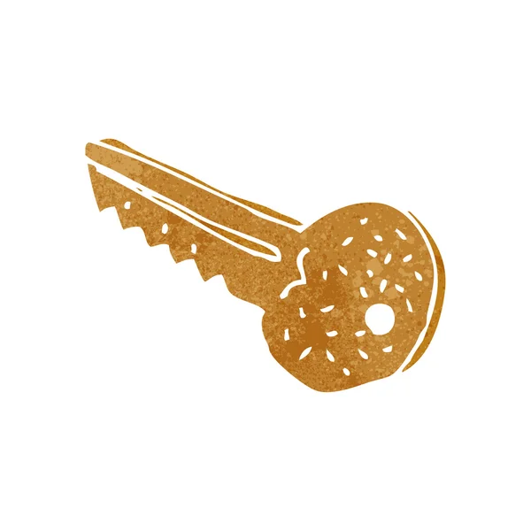 Cartoon gold key — Stock Vector