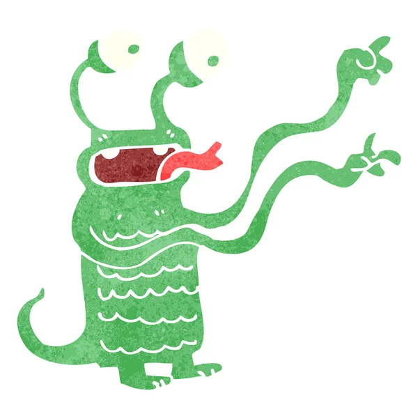 Retro cartoon monster — Stockvector