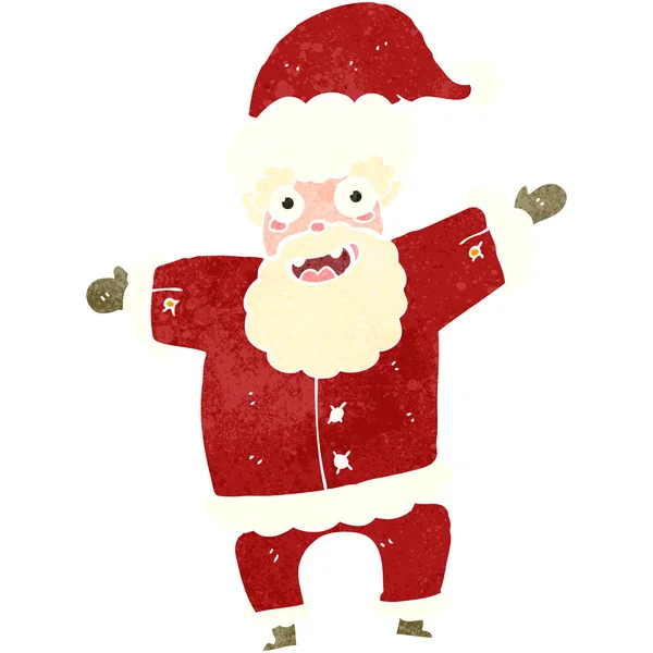 Ретро-мультфильм Санта-Клаус — стоковый вектор