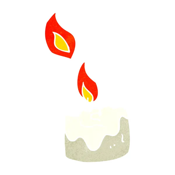 Cartoon melting candle — Stock Vector