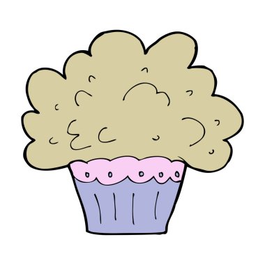 karikatür cupcake