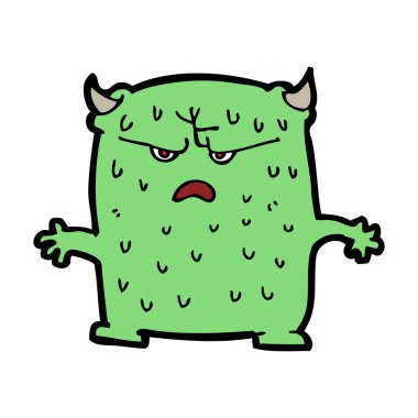 çizgi film yeşil canavar