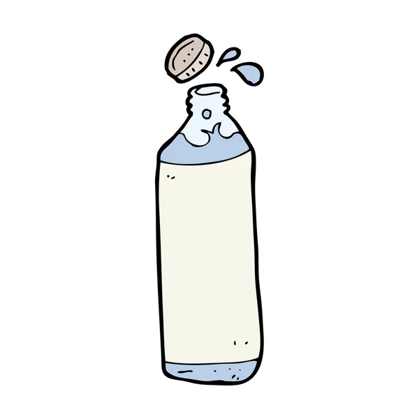 Cartoon fles water — Stockvector