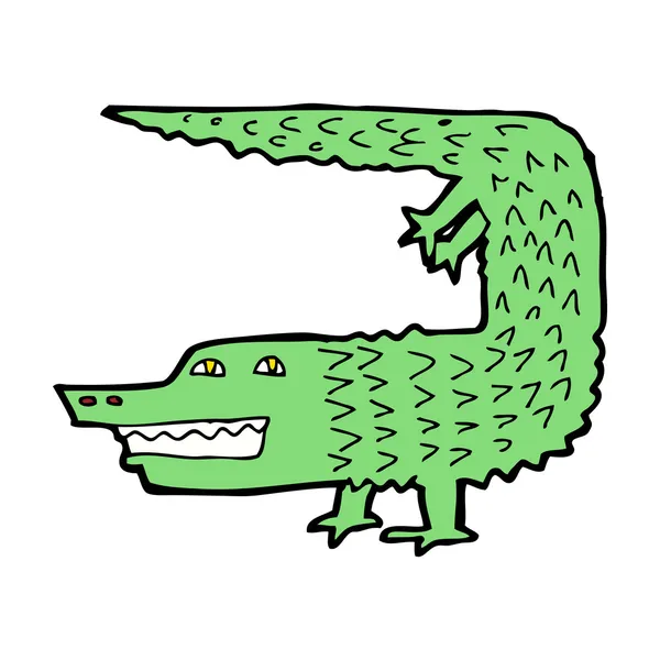 Alligator de bande dessinée — Image vectorielle