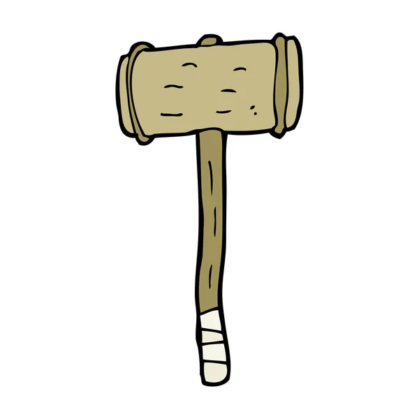 Wooden hammer — Stock Vector