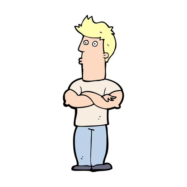 Cartoon blond guy — Stock Vector