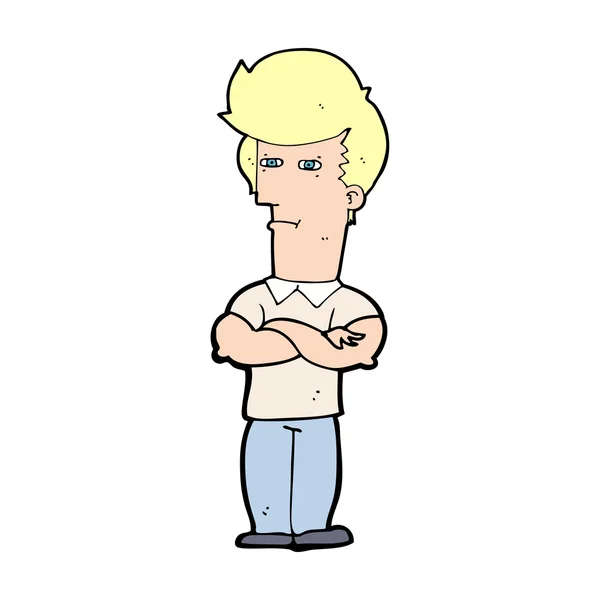 Cartoon blonder Kerl — Stockvektor