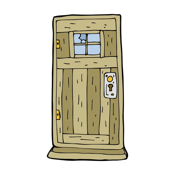 Oude deur — Stockvector