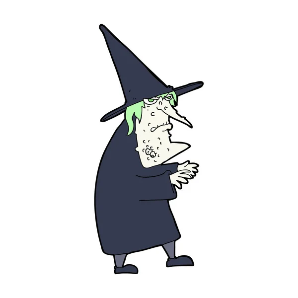 Kreslený strašidelné čarodějnice — Stockový vektor