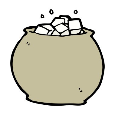 karikatür mutfak eşyaları